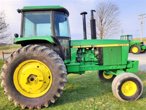 John deere 4250 for sale - Hours: 8370. John Deere 8230, 16 speed powershift, 3 remotes, 60 gallon pump, large 1000 PTO, quick hitch, 1500 series front axle, front and rear weights, 520/85R42 rear duals and 480/70R34 front tires. Fresh service, new water pump and pan gasket. 8370 hours. $129,500. Rutherford Ag Equipment Ltd , Woodstock, Ontario.
